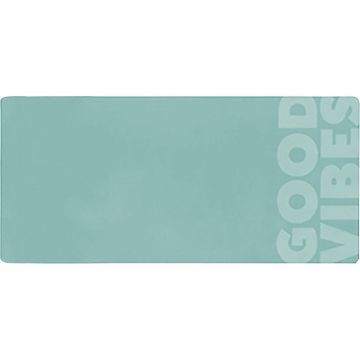Sous-main 75x35 cm Good Vibes vert d'eau