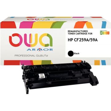 OWA cartouche laser noire haute capacité remanufacturée compatible HP 59A (CF259A)