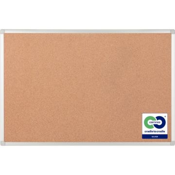 Tableau liège Earth 90x60cm cadre alu