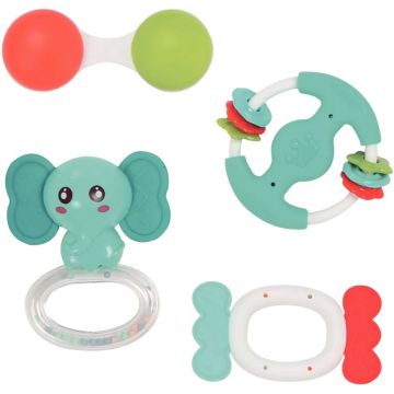 Coffret de 4 hochets assortis