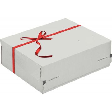 Paquet de 10 boites cadeaux blanc 363 x 280 x 125