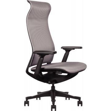 Fauteuil ergonomique Wave gris/structure noir