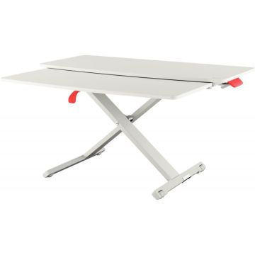 Station de travail assis/debout Leitz Ergo Cosy avec plateau coulissant