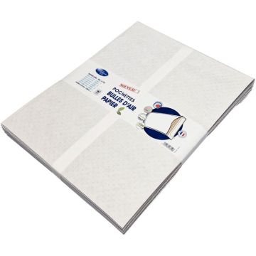 Lot de 10 pochettes bulle air blanc  350 x 470 mm