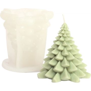 Moule en silicone pour bougie sapin