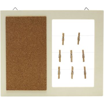 Tableau mémo en bois 22x18 cm