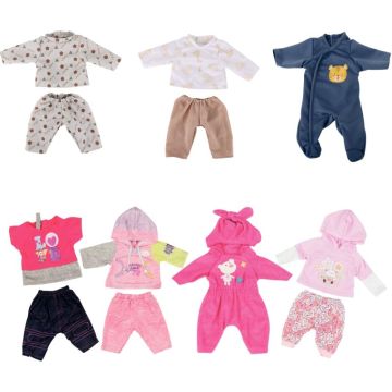 Lot de 6 tenues mixtes pour poupées 40/42 cm + 1 offerte