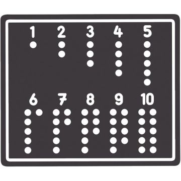 Plateau de jeu maths de 1 à 10 pour code 56649
