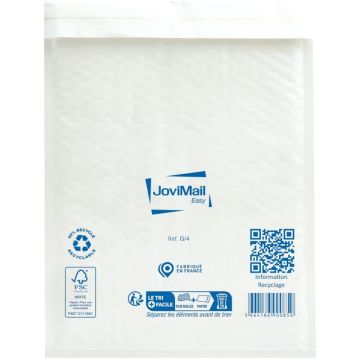 Carton de 100 pochettes blanches bulles d'air 240x330mm