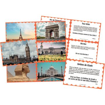 Lot 384 petites images monuments & paysages