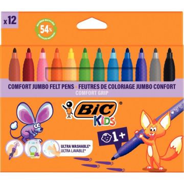 Lot de 12 pochettes de 12 feutres confort dont 2 gratuits