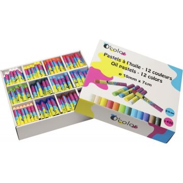 Schoolpack de 432 pastels à l'huile assortis