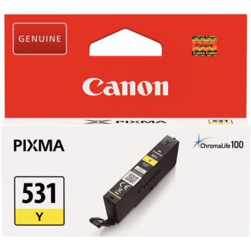 Canon 531 cartouche jet d'encre jaune authentique (CLI-581Y)