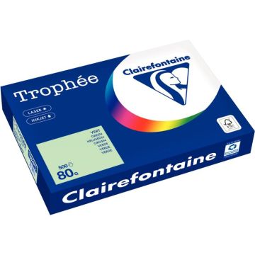 Carton de 3 ramettes de 500 feuilles format A3 80g vert CLAIREFONTAINE