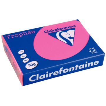 Carton de 3 ramettes de 500 feuilles format A3 80g fuchsia CLAIREFONTAINE