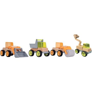 Lot de 4 engins de chantier à construire