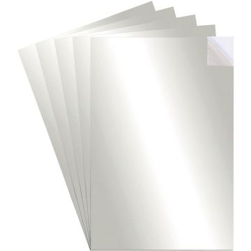 Sac de 5 feuilles miroir adhésive format A4