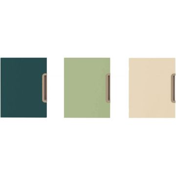 Lot de 2 portes + 2 étagères bleues