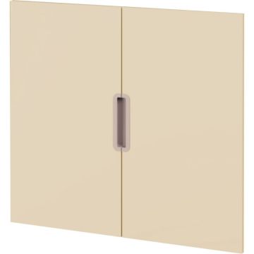 Lot de 2 portes hautes beiges