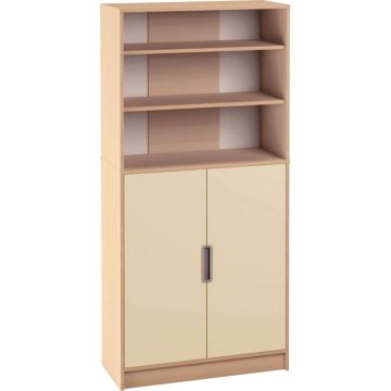 Lot de 2 grandes portes 2/3 beiges