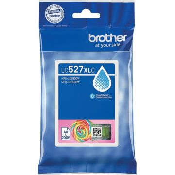 Brother SUCETTE cartouche d'encre cyan authentique LC527XLC