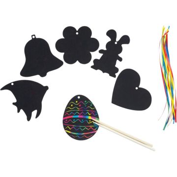 Sachet de 60 formes printemps à gratter