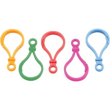 Lot de 60 mousquetons sans vis assortis