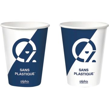 Paquet 50 gobelets carton ALPHA 21cl