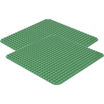 Lot de 2 maxi-plaques de base pour briques de construction