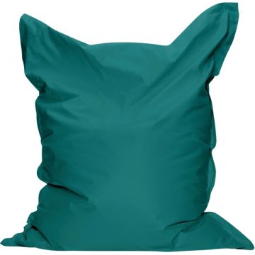 Coussin géant 140x140cm bleu canard