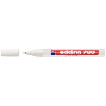 Marqueur peinture permanent E780 pointe fine blanc