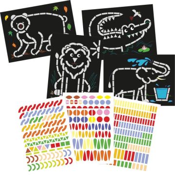 Ateliers gommettes animaux sauvages