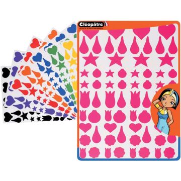 Lot de 16 planches A5 de gommettes diverses