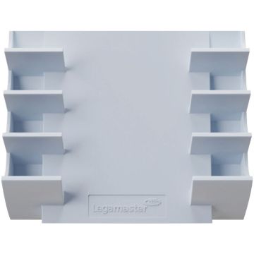 Porte marqueurs tableau verre 4 places bleu