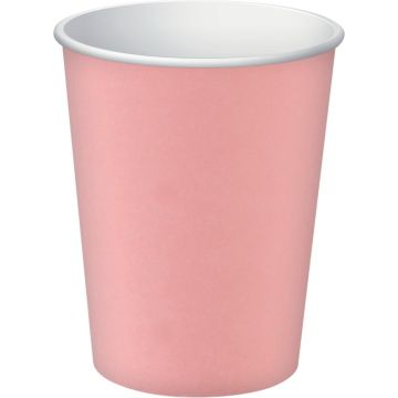Paquet de 15 gobelets en carton 20CL rose