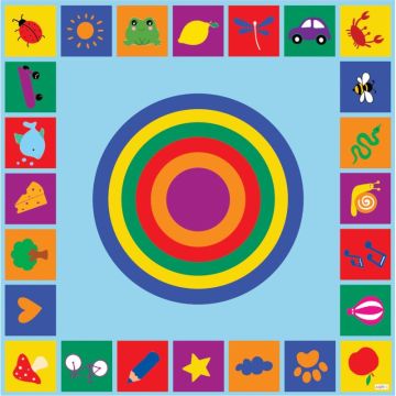 Tapis colors 200x200cm