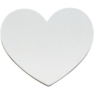 Lot de 10 magnets entoilées coeur diamètre 7.5cm