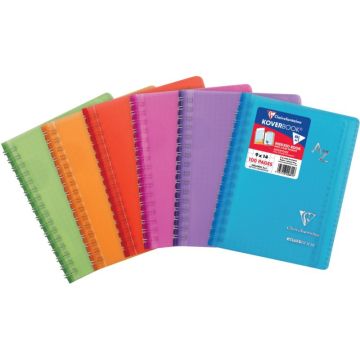 Répertoire à reliure intégrale KOVERBOOK 100 pages, format 9x14 cm, quadrillé 5x5