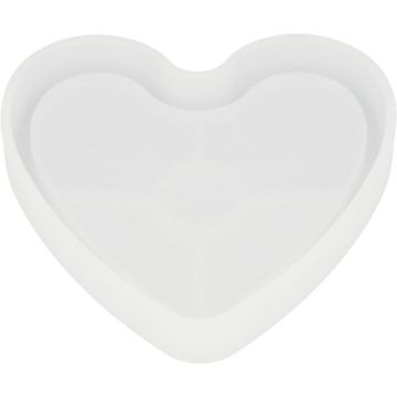 Moule en silicone pour plâtre forme coeur