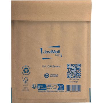 Paquet de 10 pochettes bulles papier 150x210mm Kraft