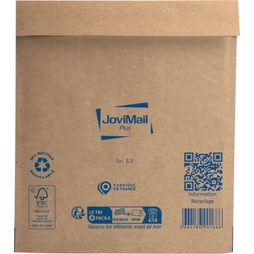 Carton de 100 pochettes bulles papier renforcé 220x260