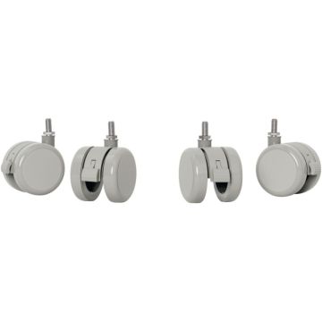 Jeu de 4 roulettes pour bureau assis/debout électrique Ergo 65340001