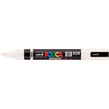 Marqueur Posca pointe moyenne Brush blanc