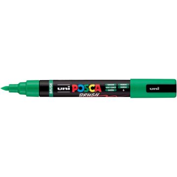 Marqueur Posca pointe moyenne Brush vert foncé