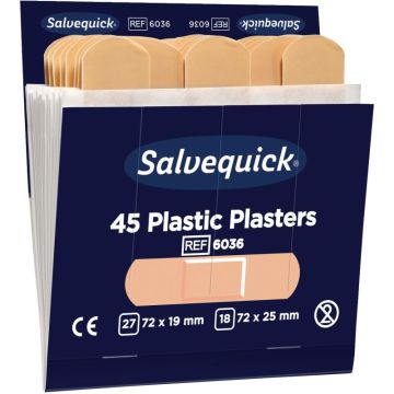 Boite de 6x45 pansements plastiques résistants à l'eau