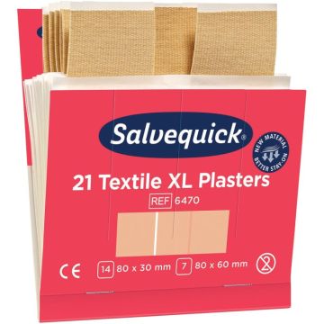 Boite de 6x21 maxi pansements textiles