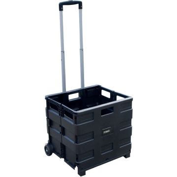 Caisse à roulettes pliante