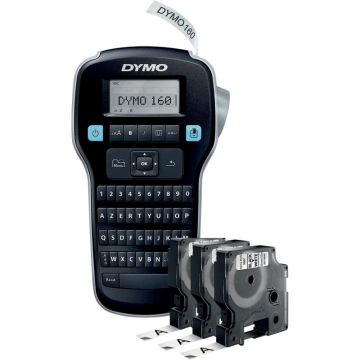 Etiqueteuse DYMO LM160 + 3 rubans D1 noir sur blanc