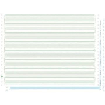 Paquet de 1000 listings zone vert bleu 11*380 2plis auto copiant bande fixe