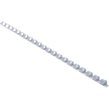 Boîte de 25 reliures plastiques couleur Ø 8mm blanc